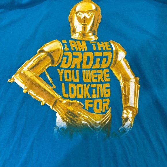 Mens Disney Parks/Hanes/Star Wars C-3PO Droid T-Shirt Size L - Picture 4 of 6